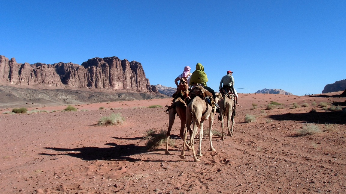 Wadi Rum desert camel tour jordan